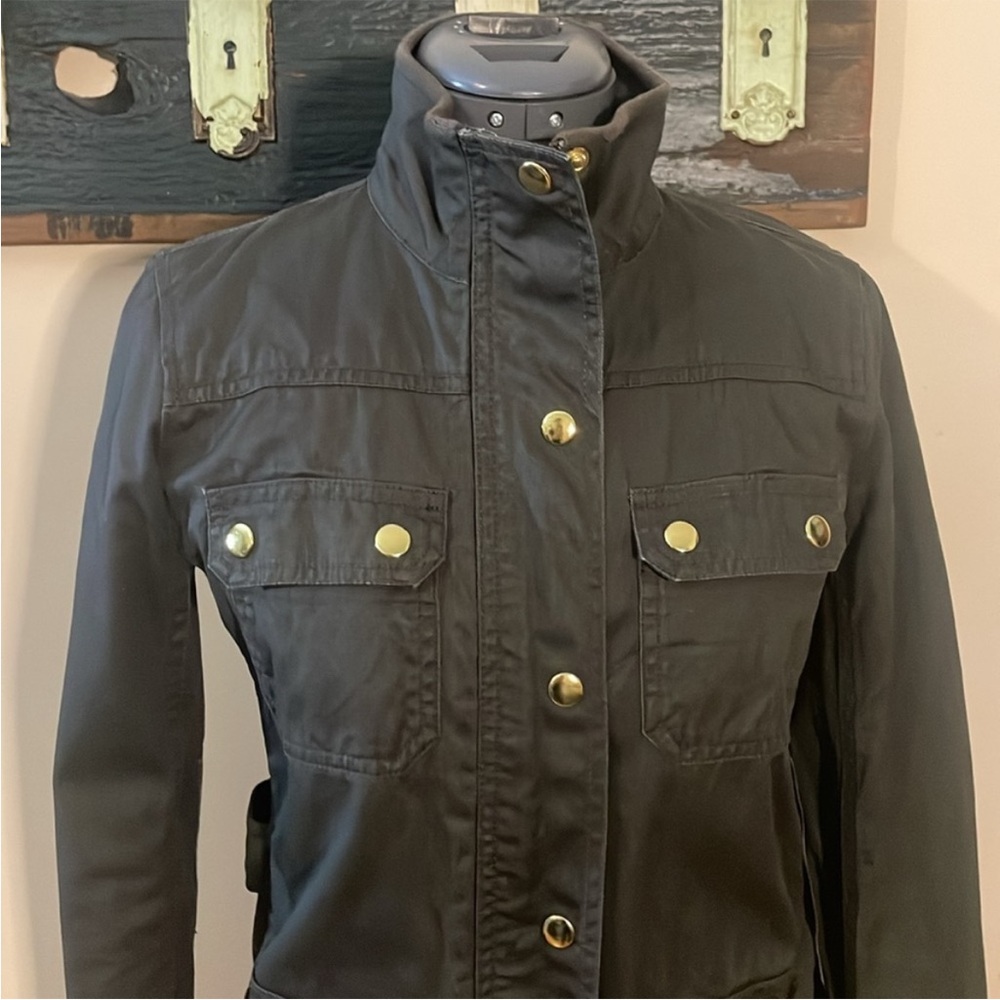 J. Crew Olive Green Boyfriend Relaxed Fit Field Jacket Size XS - Picture 5 of 16